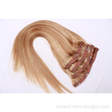 Perfect High Quality 160gram/Set Double Drawn Clip Remy Human Hair Extension